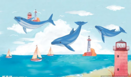 海边漫画图片,漫画描绘的海边风情